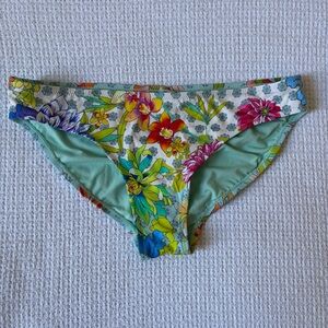 Johnny Was Destin Floral Hipster Low Rise Bikini Bottom Small